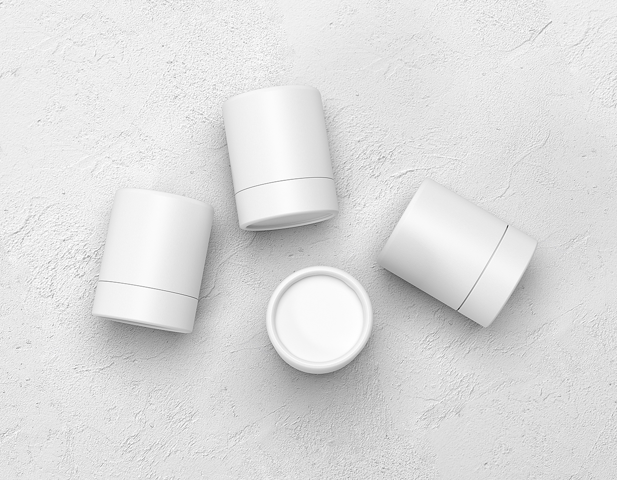 纸筒茶叶筒包装样机mockup插图1