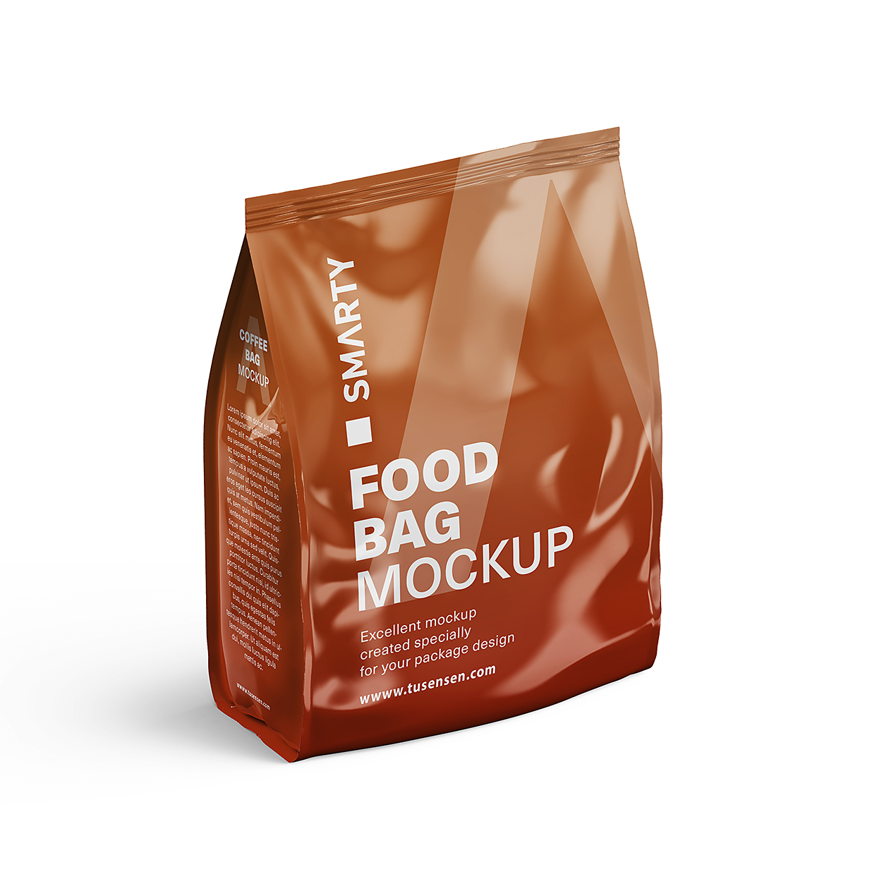 高质感自立袋自封袋咖啡袋样机mockup插图
