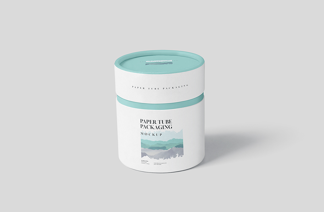 精致的小纸筒杯包装样机mockup5组插图