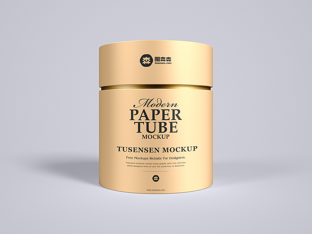 纸筒包装样机mockup插图