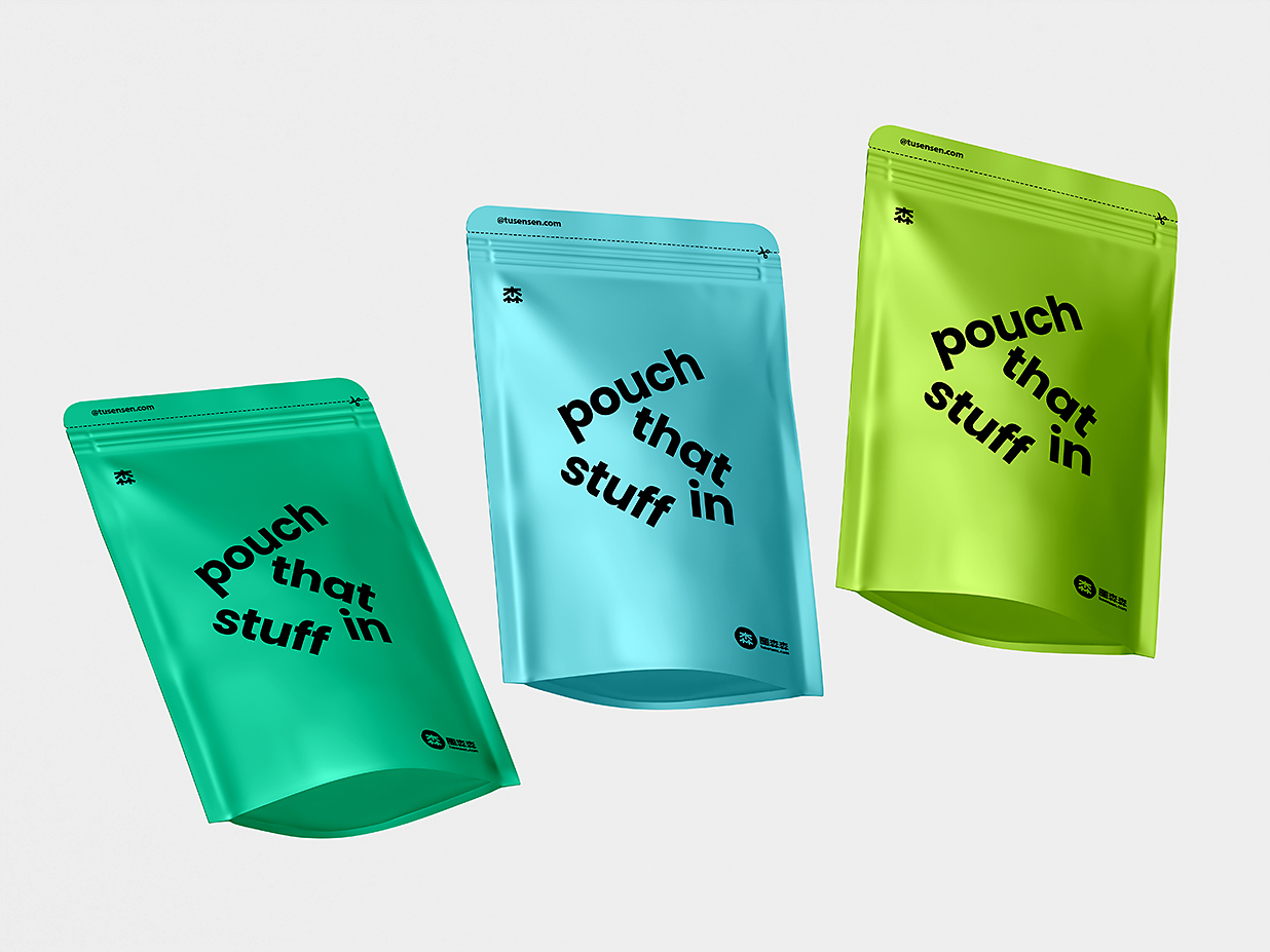 自立袋自封袋食品包装袋样机mockup插图