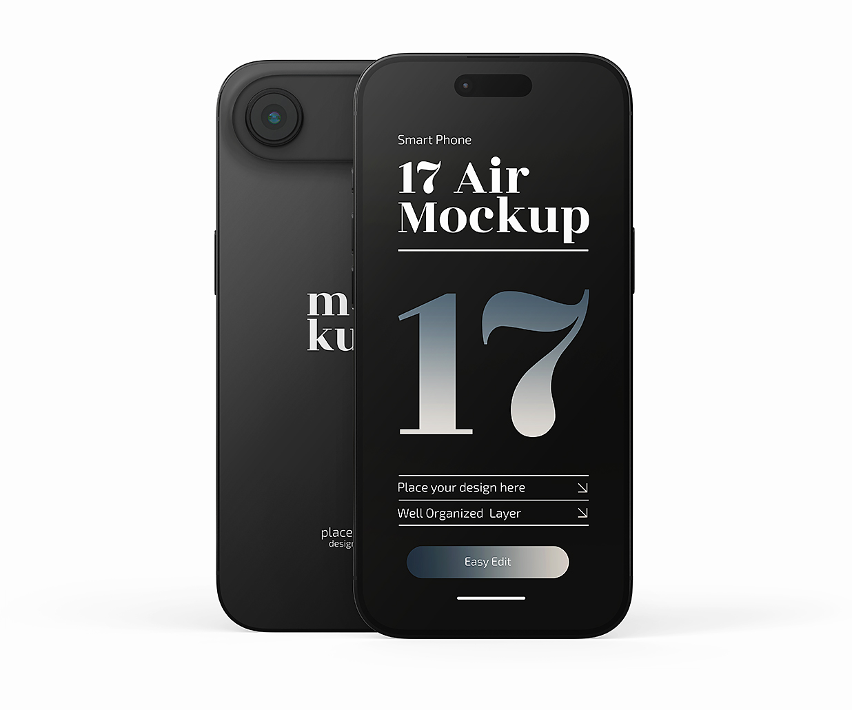 iPhone 17 Air苹果手机样机mockup4组插图