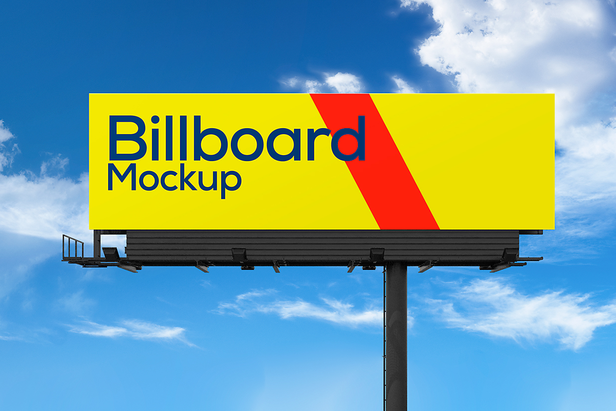 户外高炮高速公路广告牌样机mockup2组插图