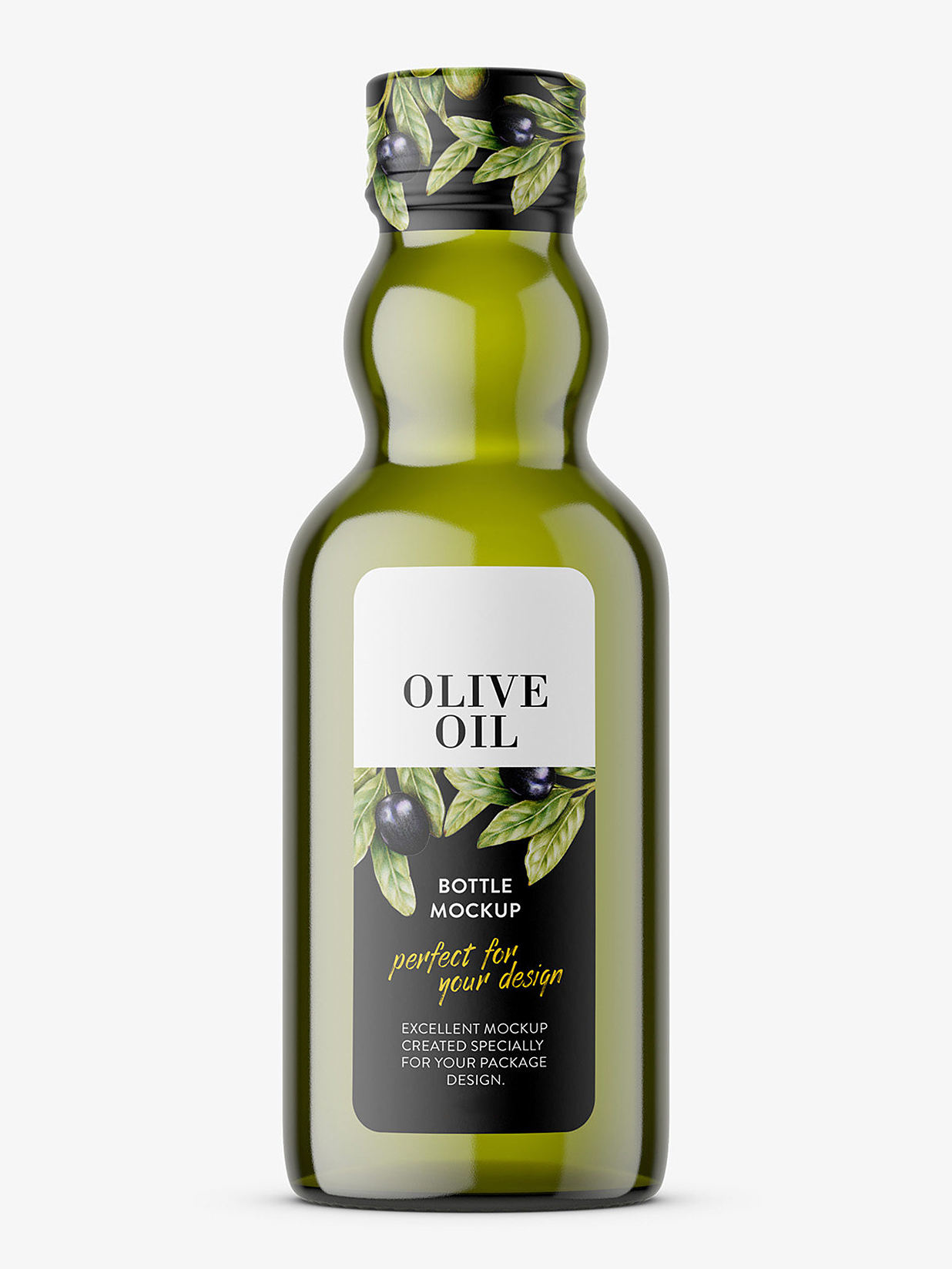橄榄油瓶玻璃瓶包装样机mockup插图
