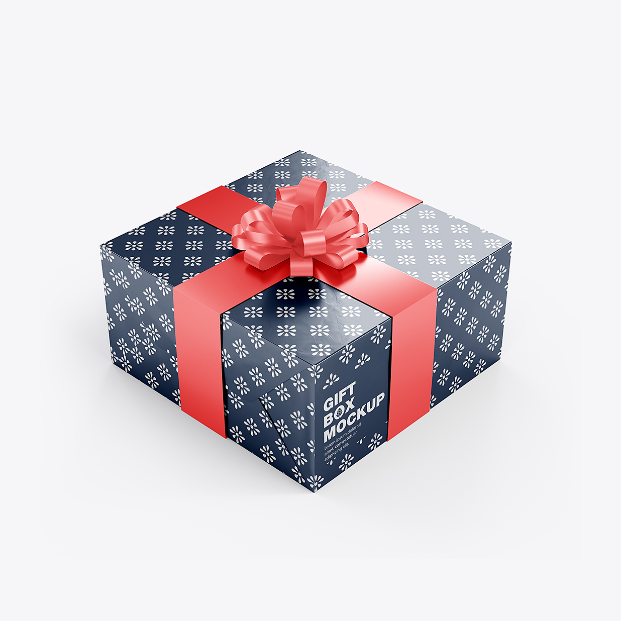 节日礼品盒礼物盒礼盒包装样机mockup插图