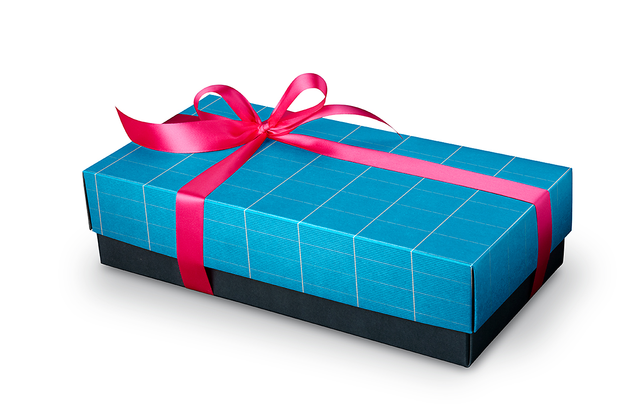 节日礼品盒礼物盒礼盒包装样机mockup插图