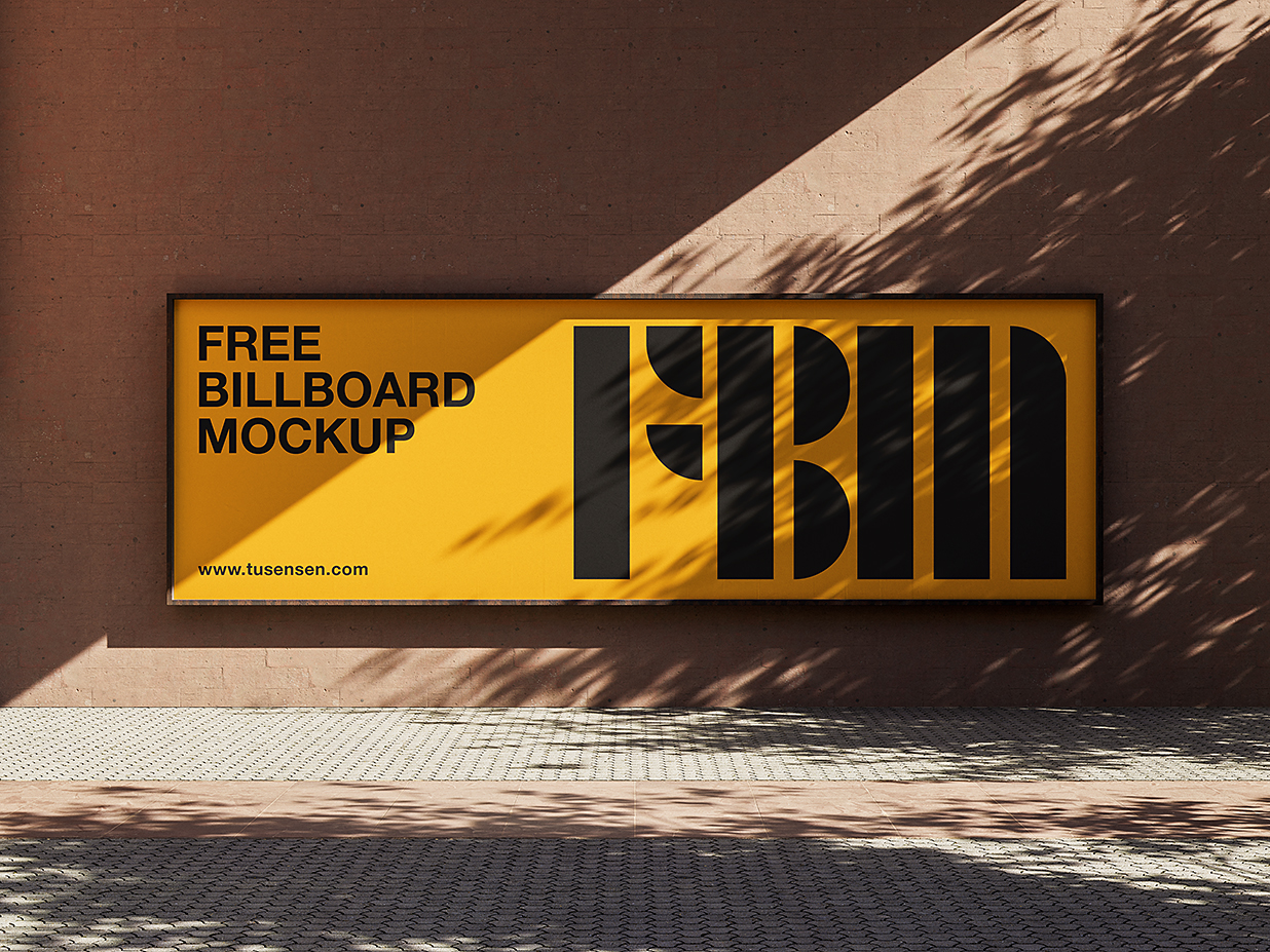 户外街头广告牌样机mockup2组插图