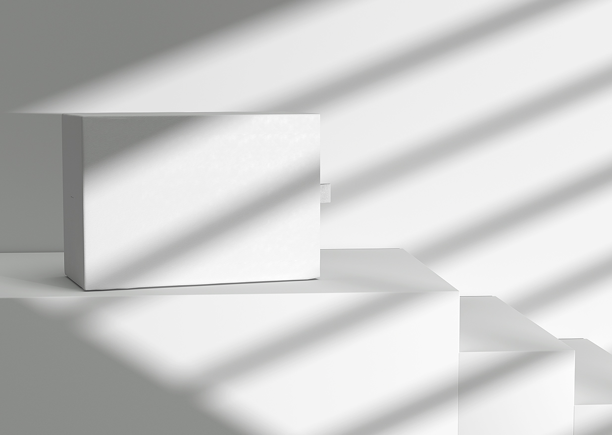 带场景的抽拉盒包装盒纸盒样机mockup插图1