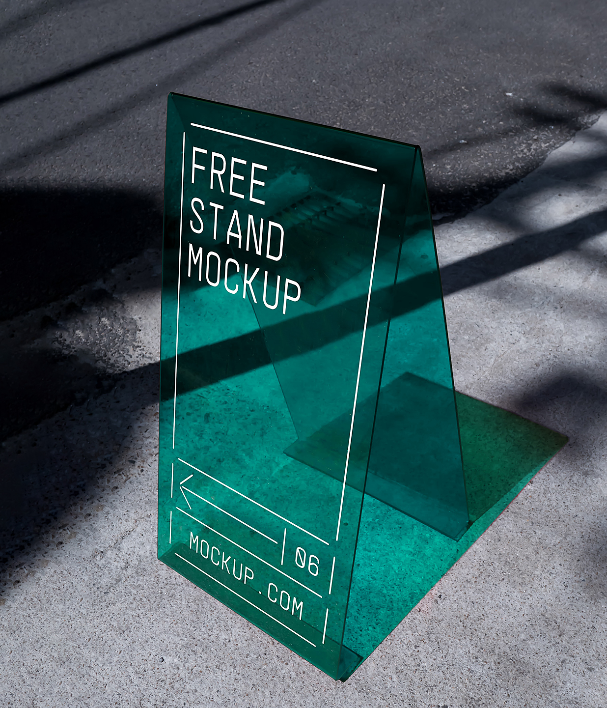 室外亚克力水牌立牌样机mockup插图