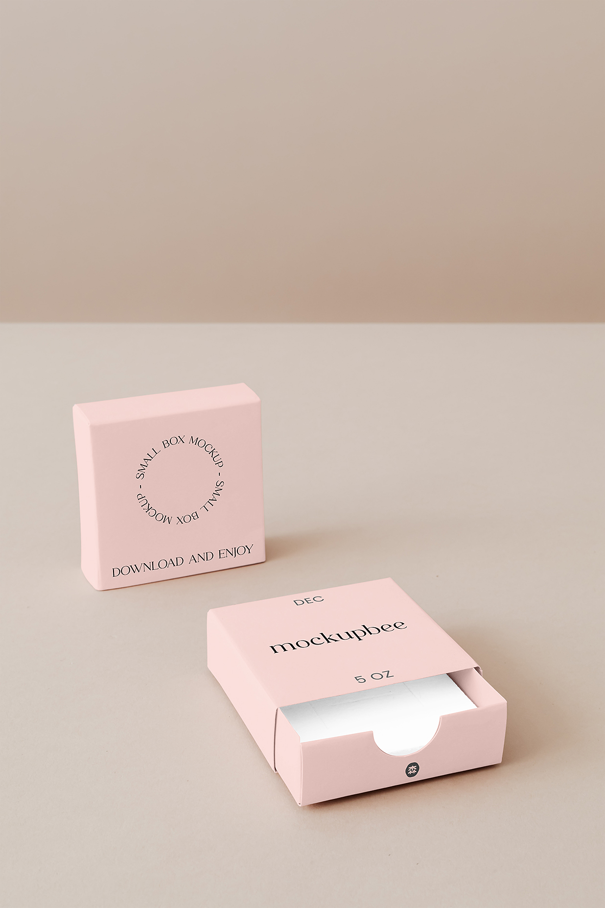 带餐巾纸的抽拉盒包装盒纸盒样机mockup插图