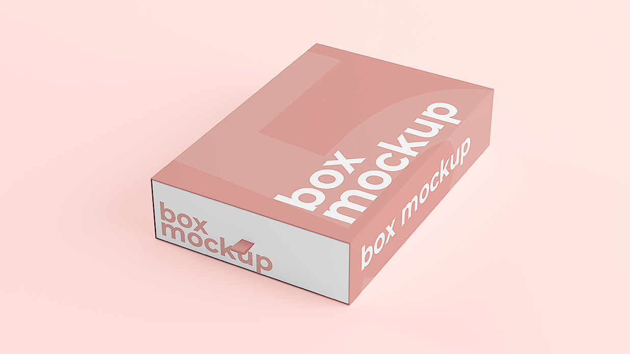 抽拉盒包装盒纸盒样机mockup插图