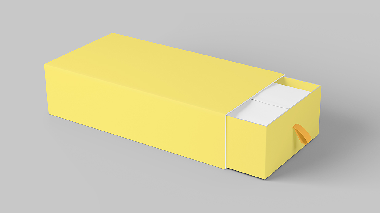 抽拉盒包装盒纸盒样机mockup插图