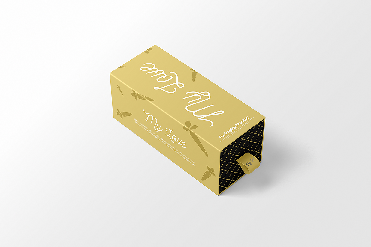 高质感抽拉盒礼品盒包装盒纸盒样机mockup6组插图