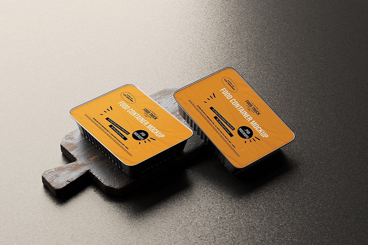 一次性食品盒餐盒外卖打包盒样机mockup10组插图9