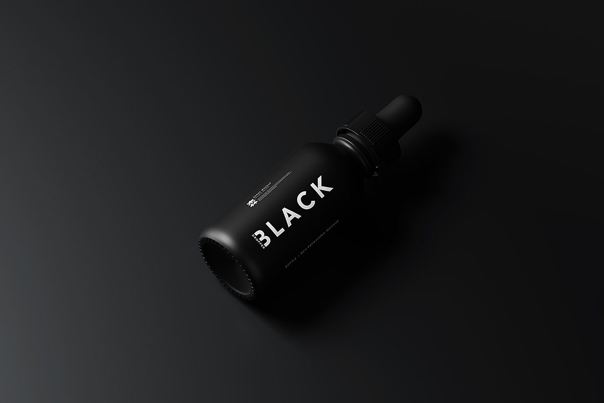 带包装盒的滴管瓶精华精油瓶样机mockup10组插图9