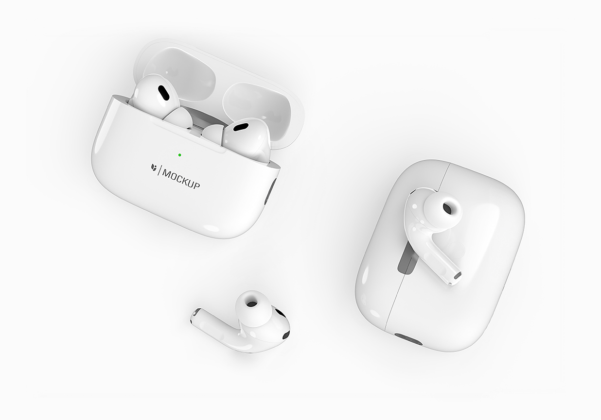 精致的AirPods Pro苹果耳机样机mockup10组插图9