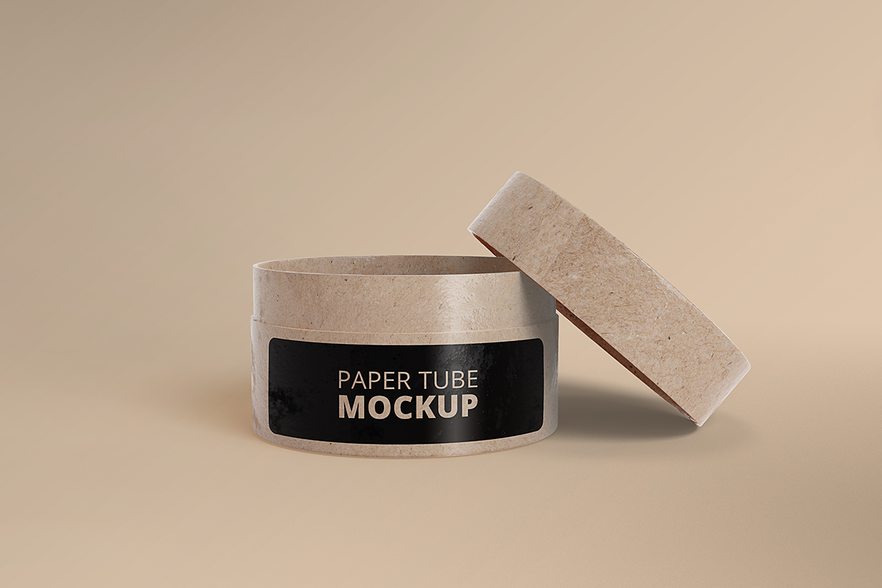 小纸筒杯包装样机mockup2组插图1