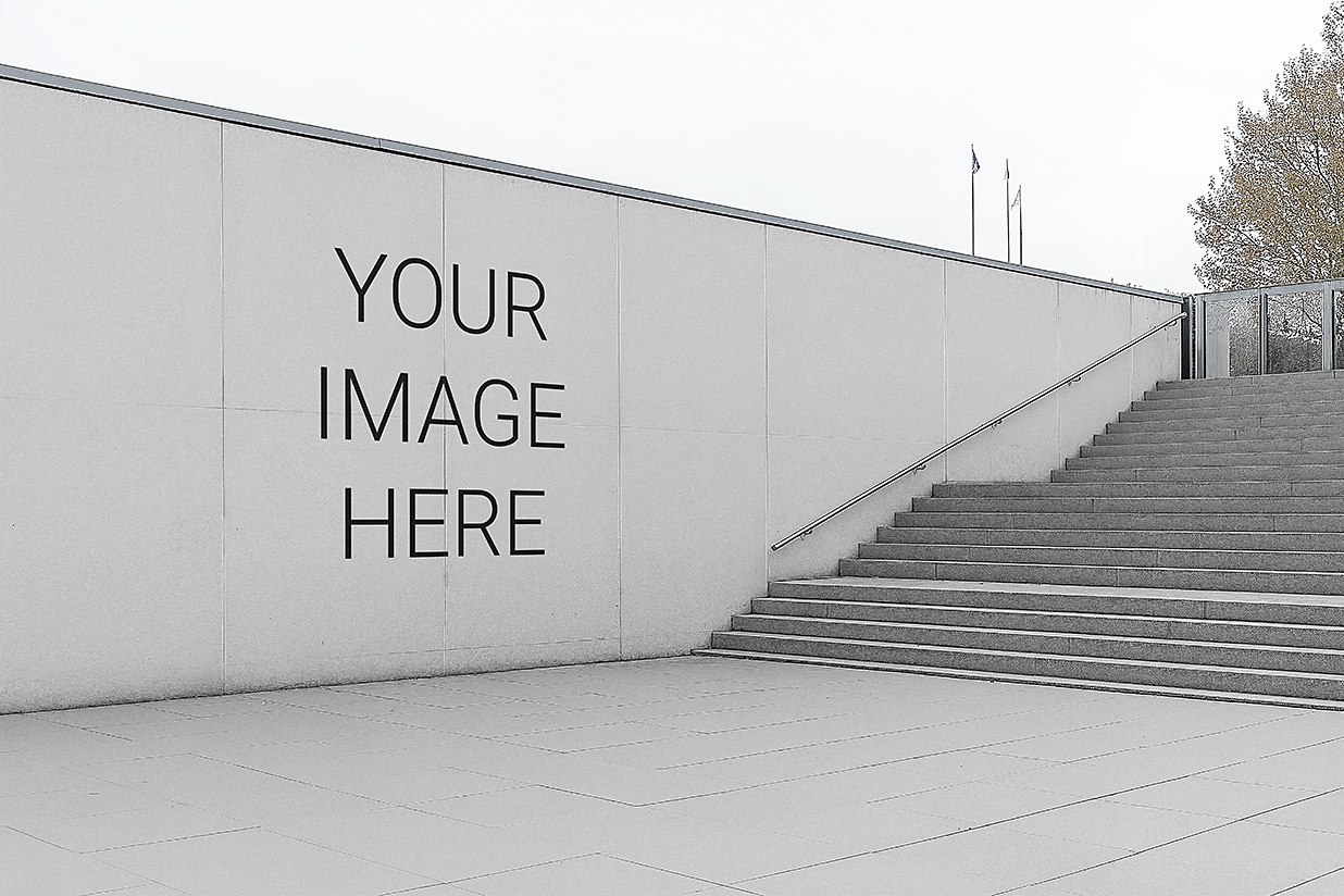 极简室内建筑空间墙面样机mockup6组插图1