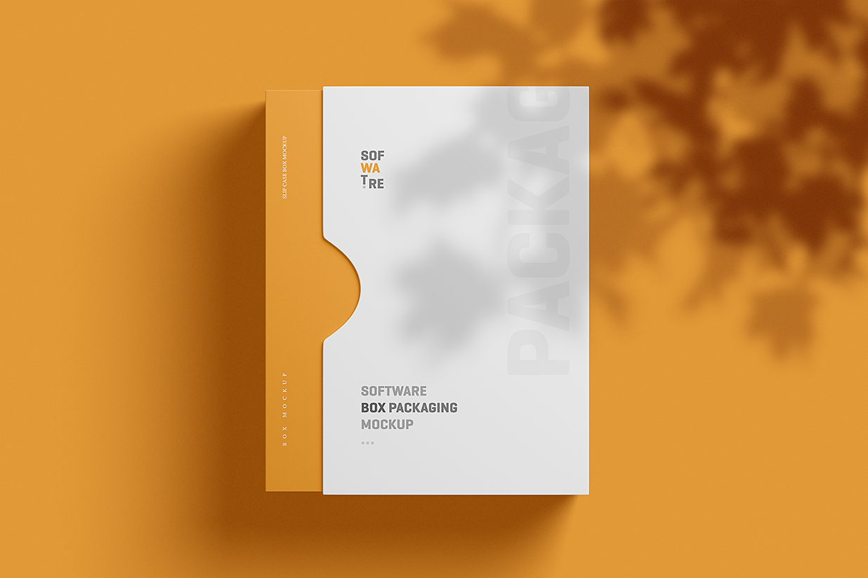 软件包装盒抽拉盒纸盒样机mockup7组插图1