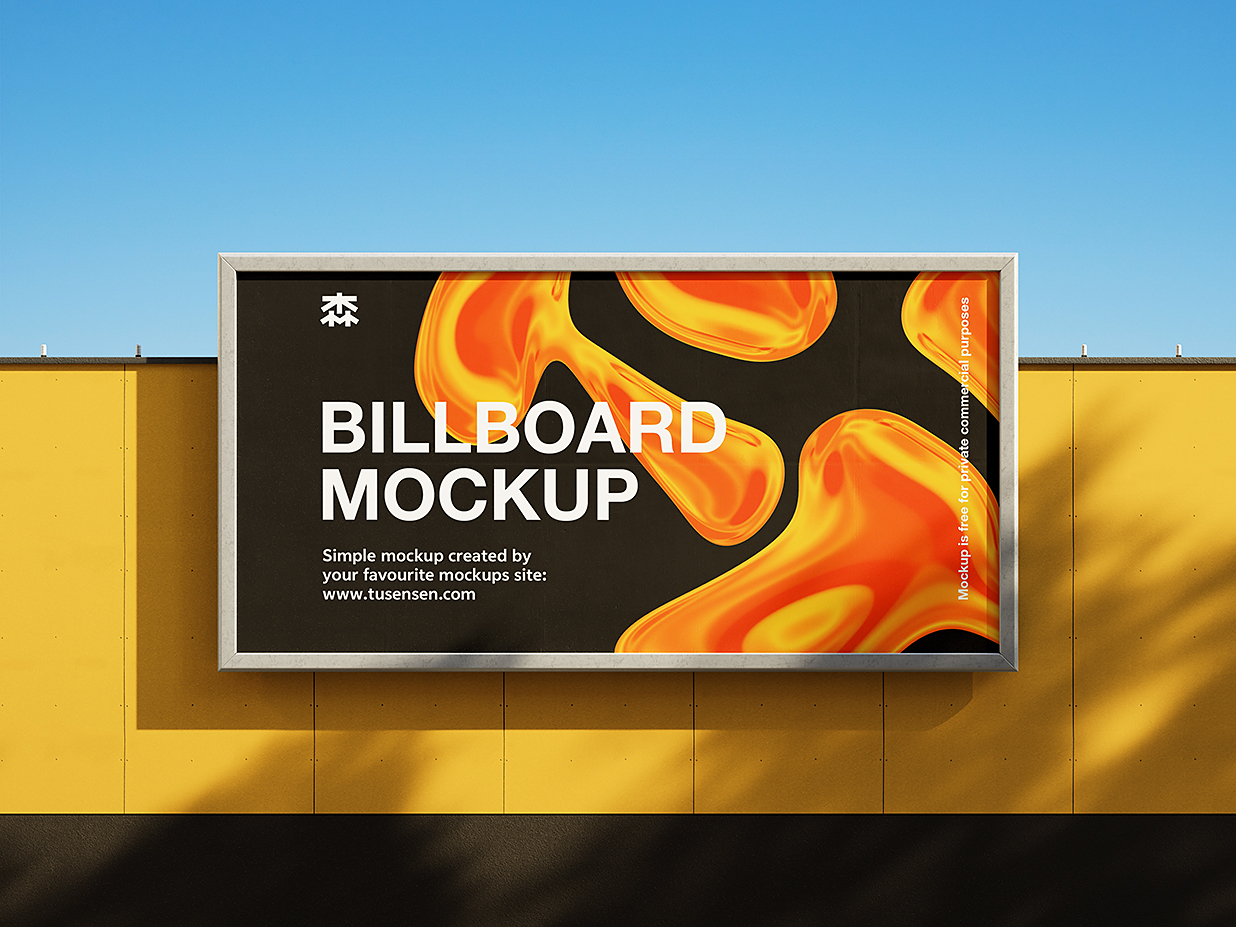 户外广告牌样机mockup2组插图1