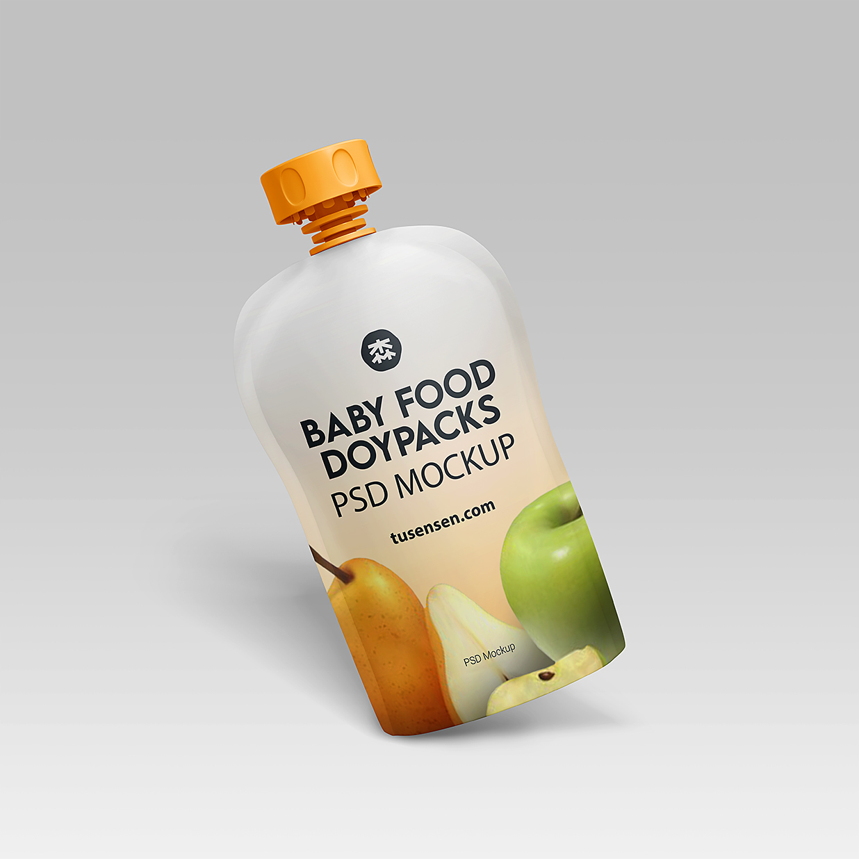 高质感吸嘴袋自立袋包装样机mockup3组插图1