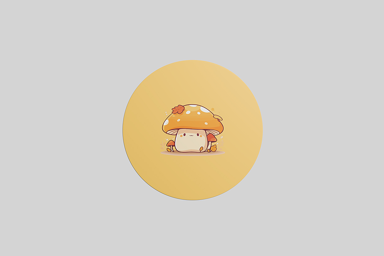 圆形可撕贴纸样机mockup3组插图1