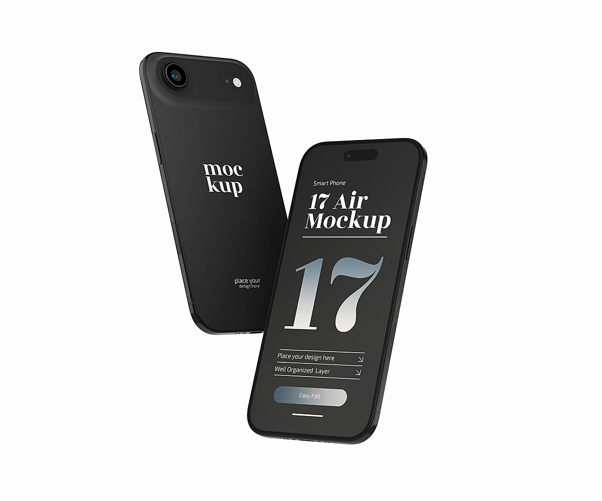 iPhone 17 Air苹果手机样机mockup4组插图1