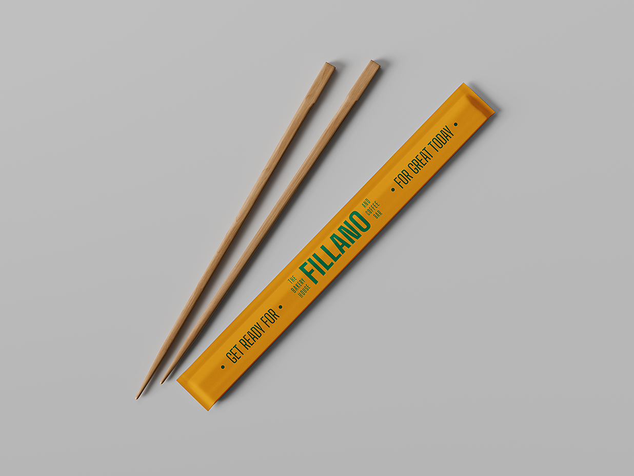 餐厅高质感一次性筷子样机mockup2组插图1