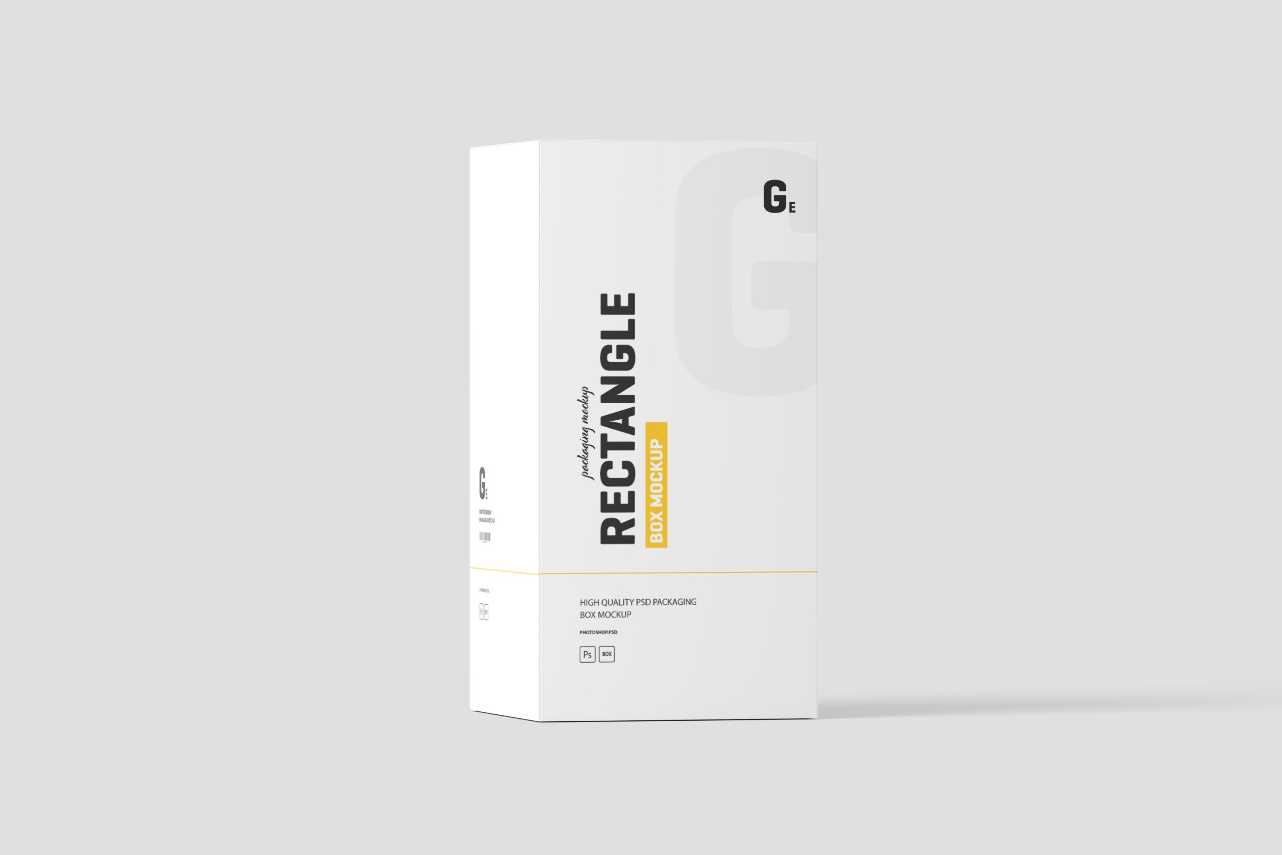 高质感长方形纸盒包装盒样机mockup8组插图1