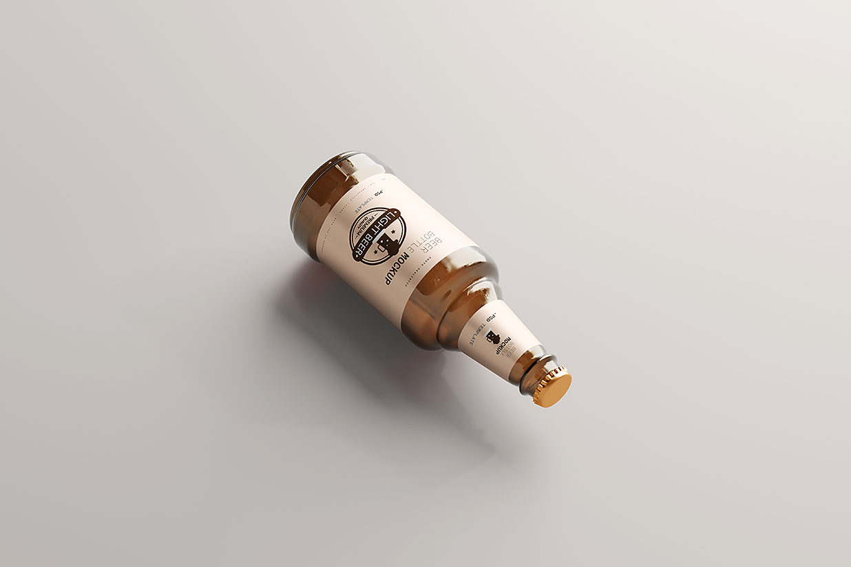 高质感啤酒瓶包装样机mockup5组插图2