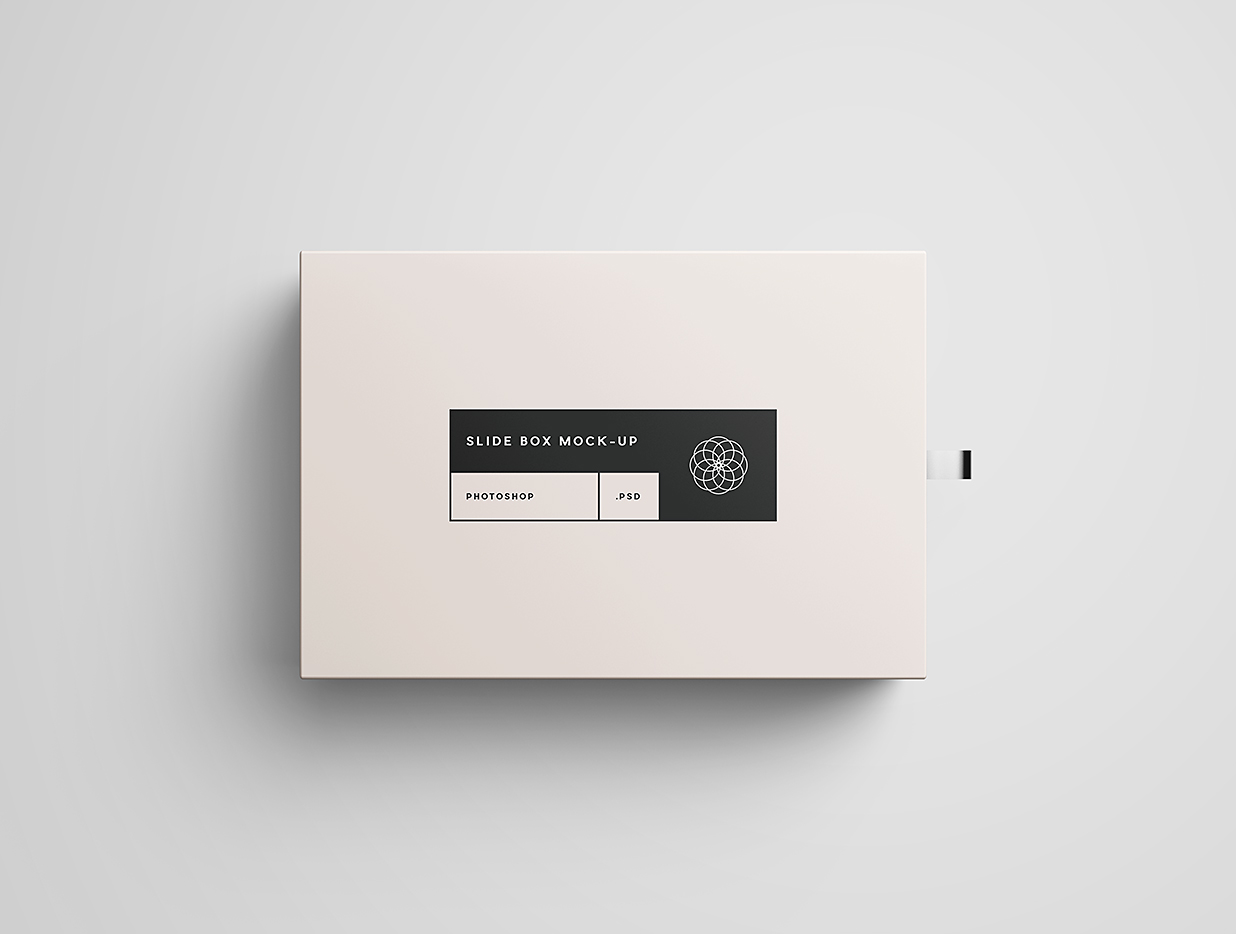 优雅的抽拉盒包装盒礼品盒纸盒样机mockup7组插图2