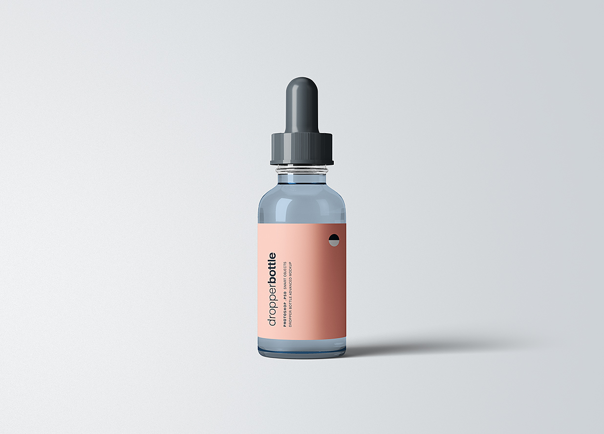 带包装盒的滴管瓶精华精油瓶样机mockup6组插图2