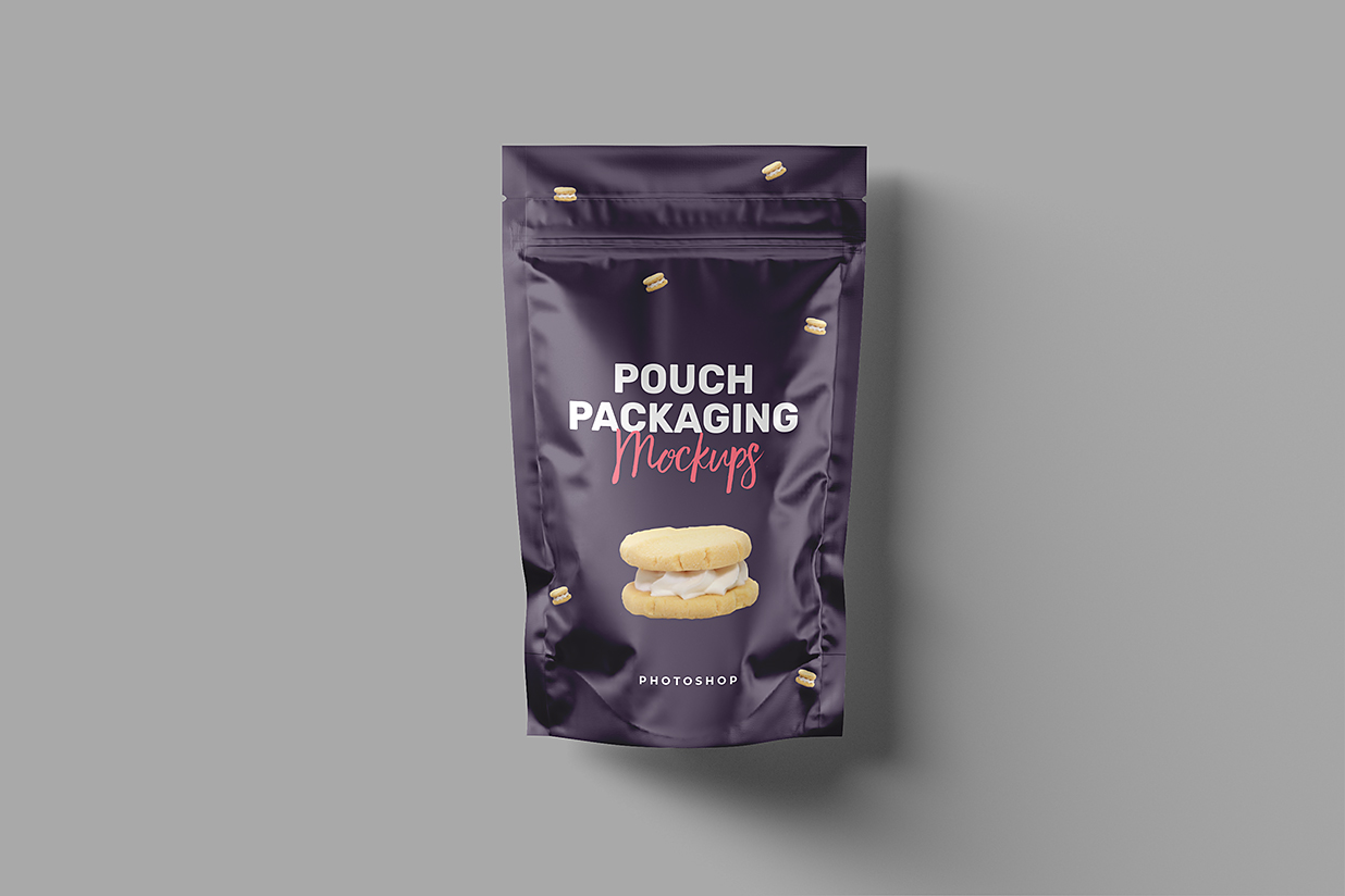 高质感自立袋自封袋食品包装袋样机mockup4组插图2
