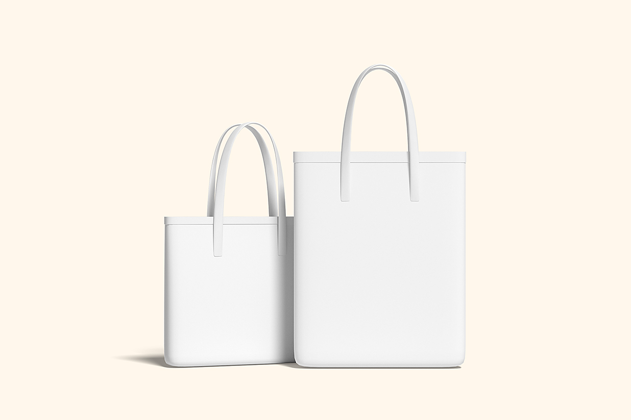 帆布袋帆布包手提袋样机mockup4组插图2