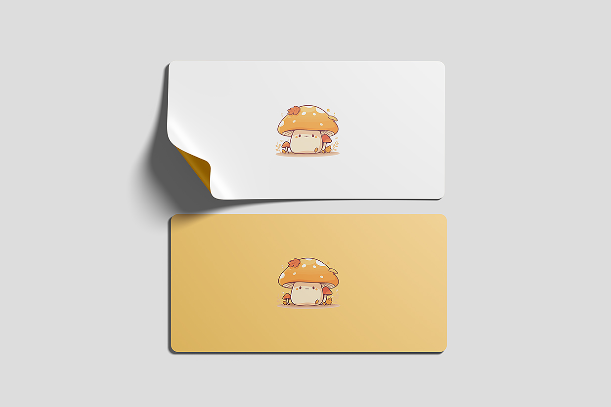 矩形可撕贴纸样机mockup3组插图2