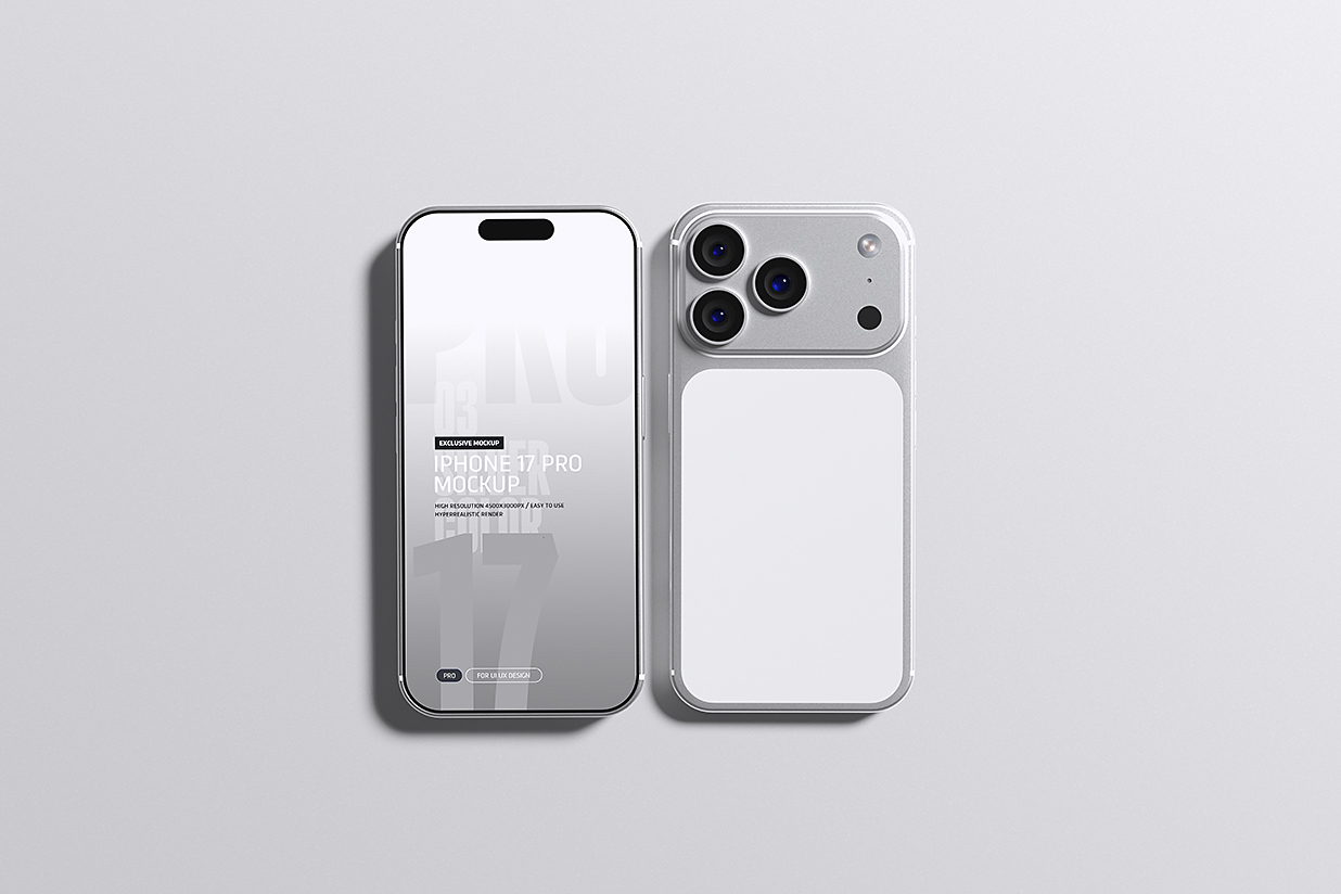 精致的iPhone 17 Pro苹果手机样机mockup4组插图2