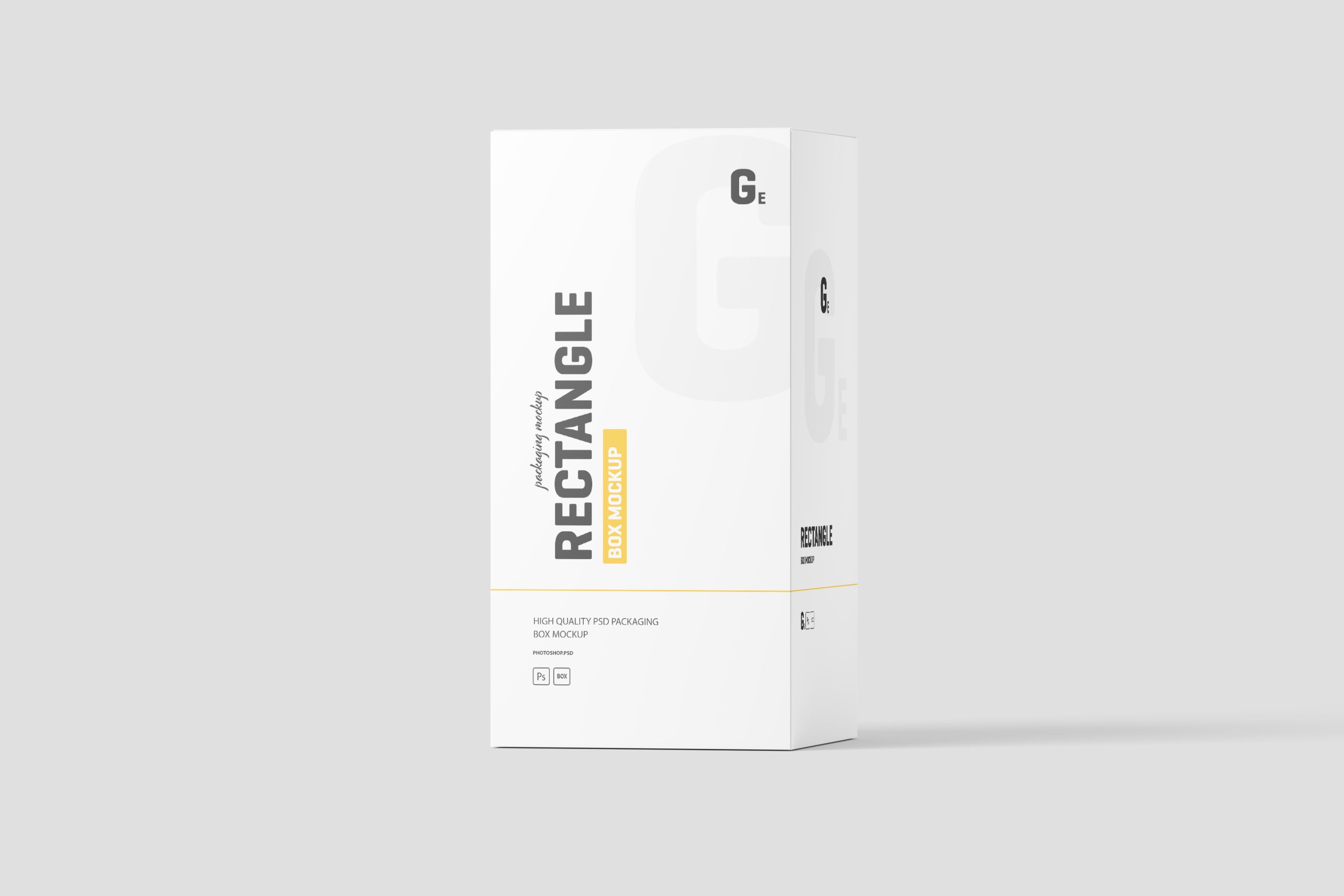 高质感长方形纸盒包装盒样机mockup8组插图2