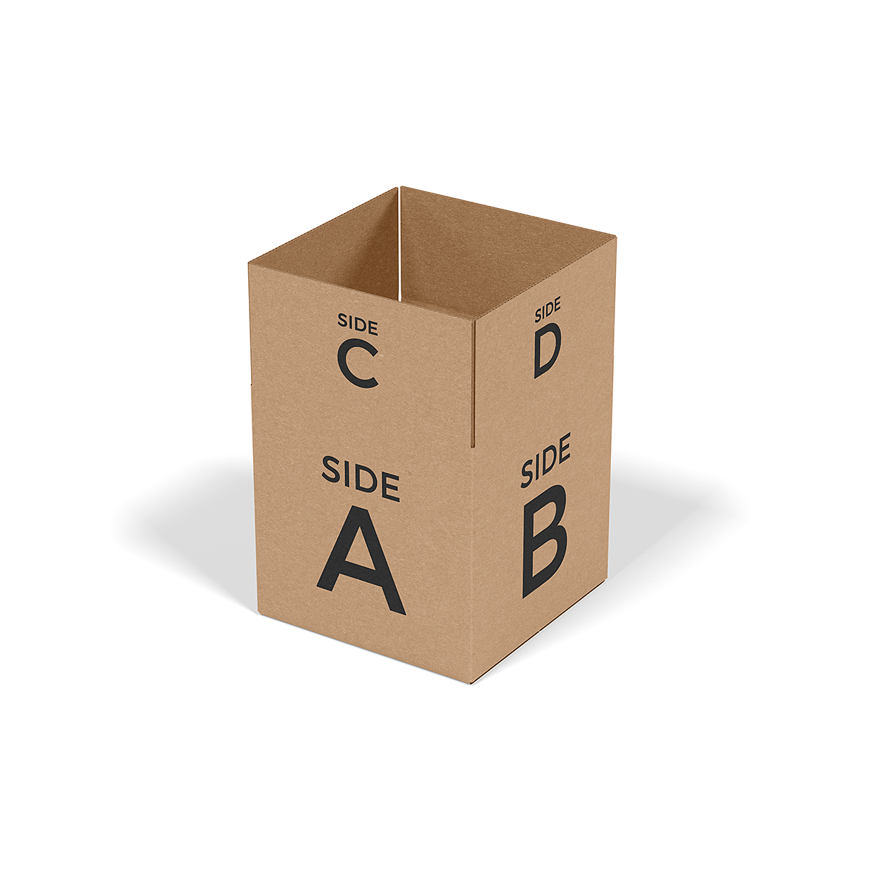 牛皮纸纸箱纸盒包装样机mockup6组插图2