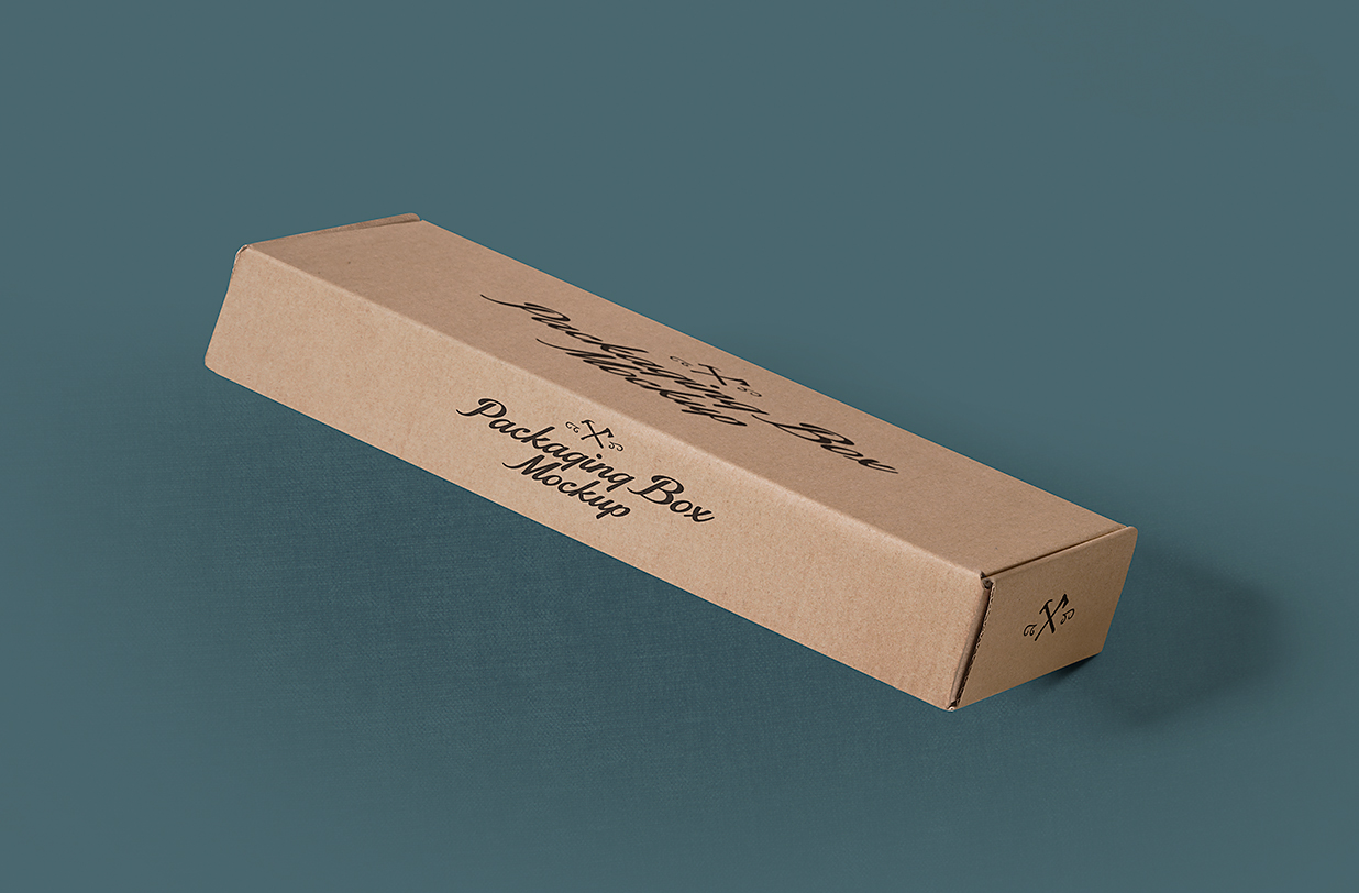 牛皮纸飞机盒纸盒包装盒样机mockup7组插图2