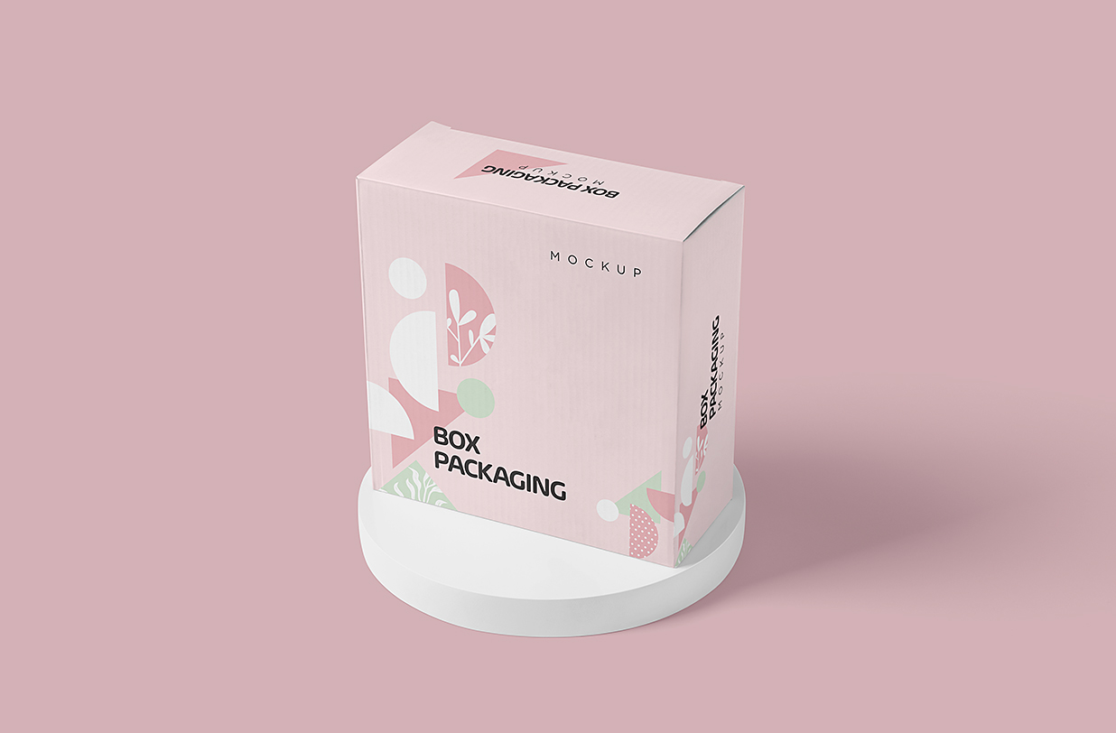 纸盒包装盒样机mockup4组插图2