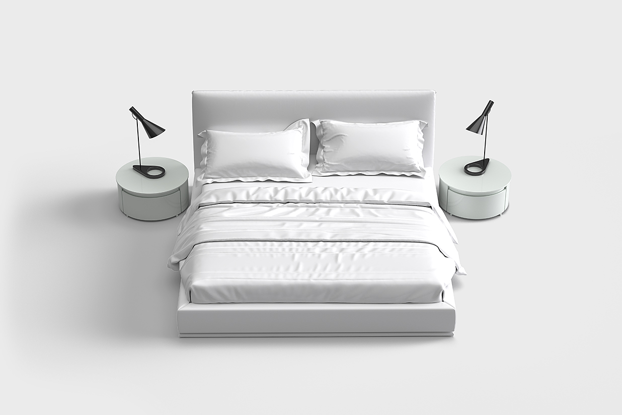 床品四件套床单枕套被子样机mockup6组插图2