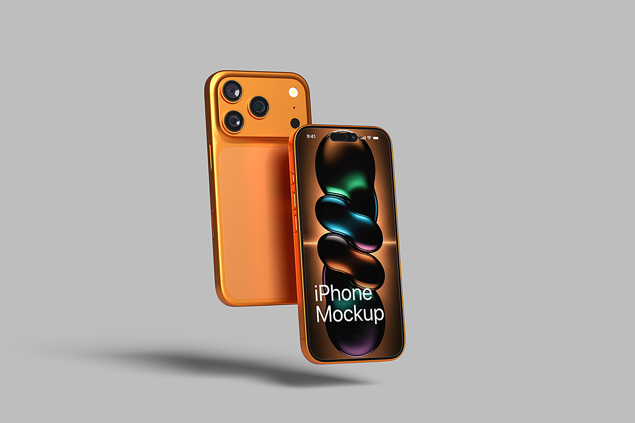 高质感iPhone 17 Pro Max苹果手机样机mockup5组插图2