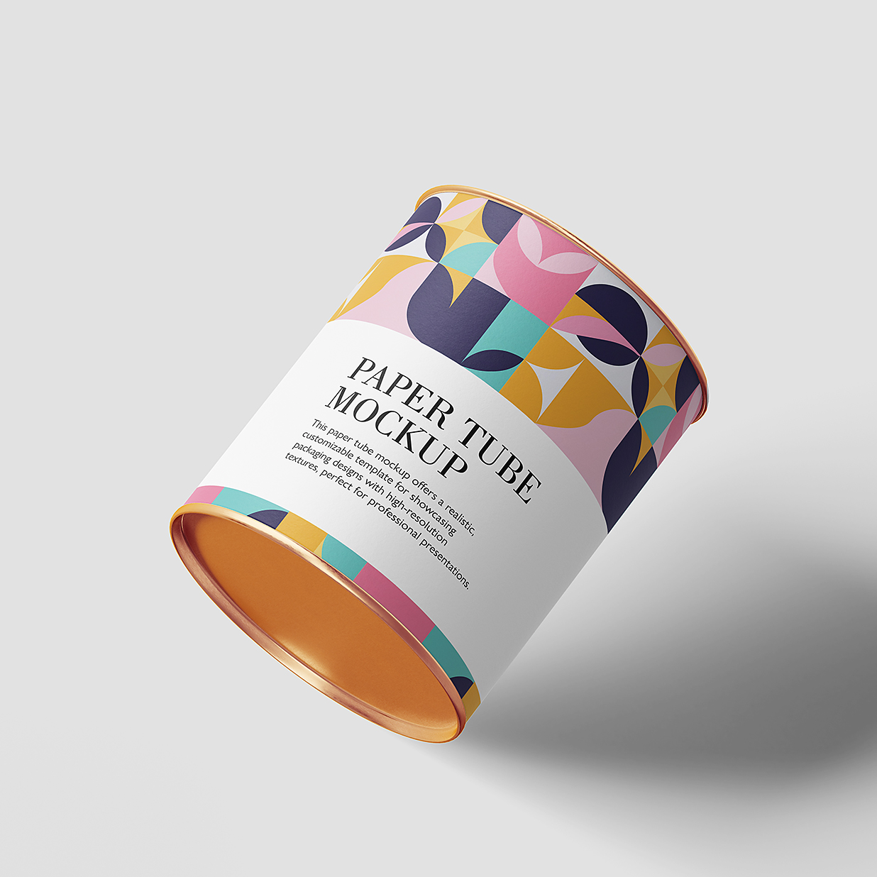 精致的圆形纸筒包装样机mockup4组插图2