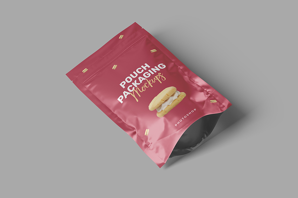 高质感自立袋自封袋食品包装袋样机mockup4组插图3