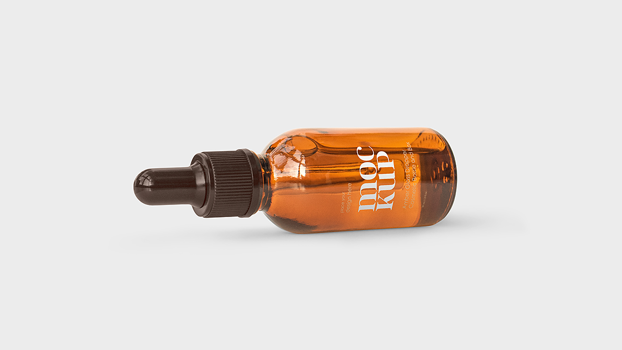 带包装盒的滴管瓶精华精油瓶样机mockup5组插图3