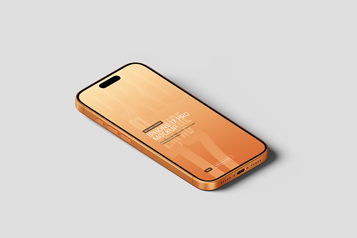 高质感iPhone 17 Pro苹果手机样机mockup10组插图3