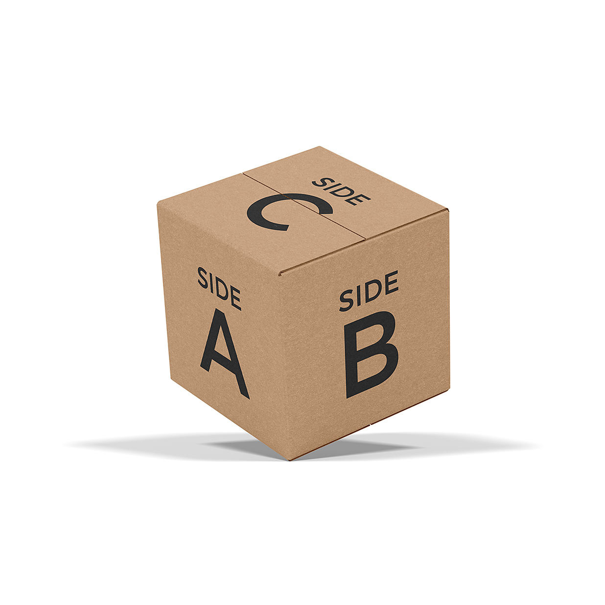 牛皮纸纸箱纸盒包装样机mockup6组插图3