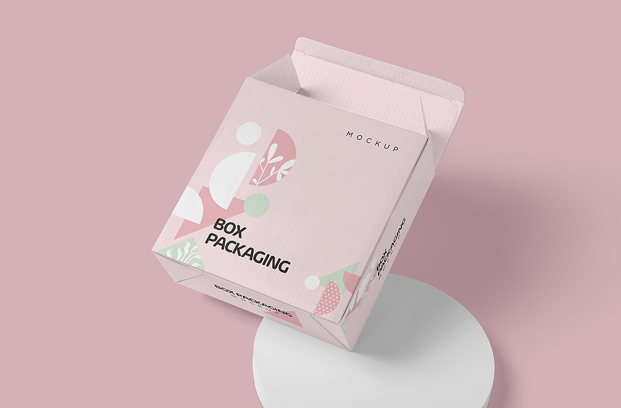 纸盒包装盒样机mockup4组插图3