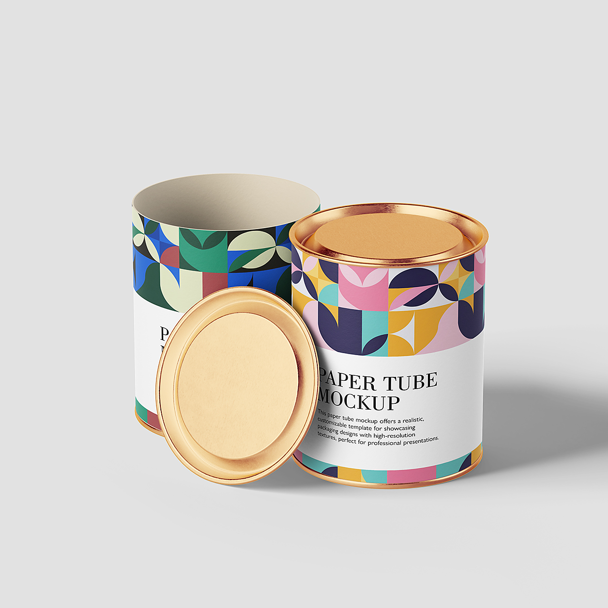 精致的圆形纸筒包装样机mockup4组插图3