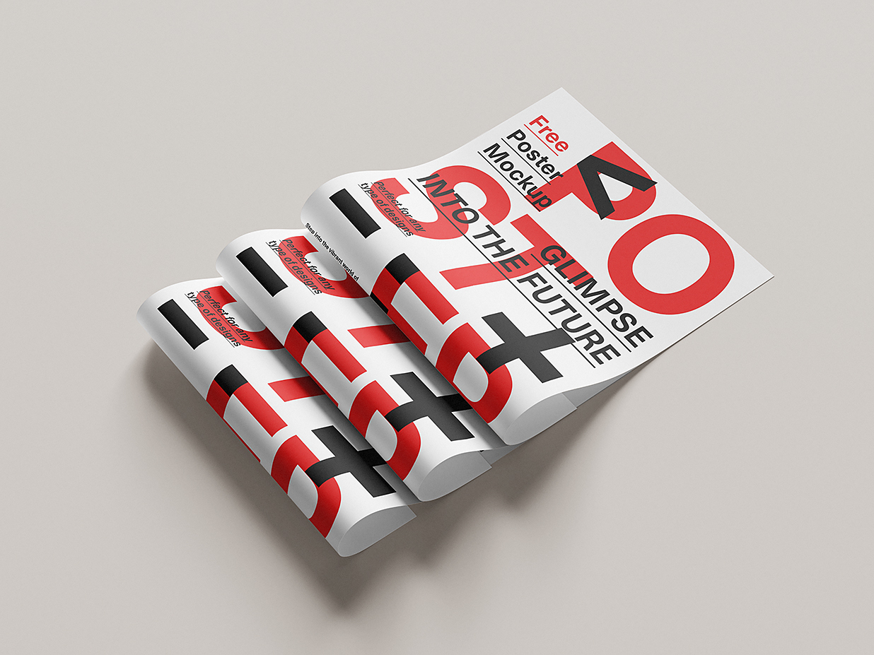 精致的海报样机mockup6组插图4